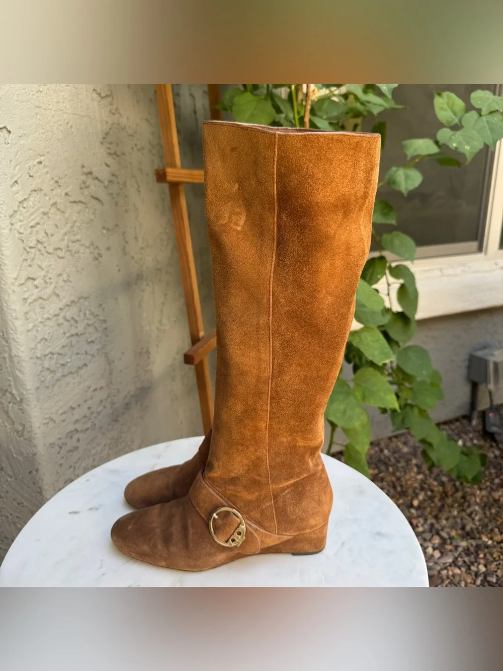 Tory Burch Sofia Suede Leather Tall Boot - Picture 4 of 12